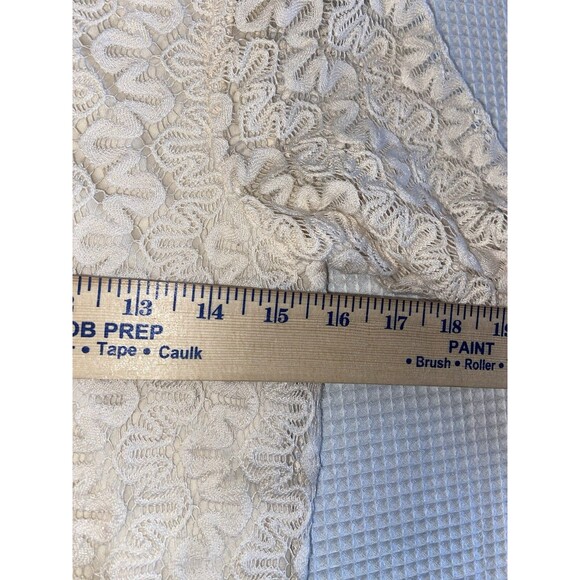 Ivory Lace Overlay Cocktail Dress Medium Design Lab Lord & Taylor Coquette - Picture 4 of 9